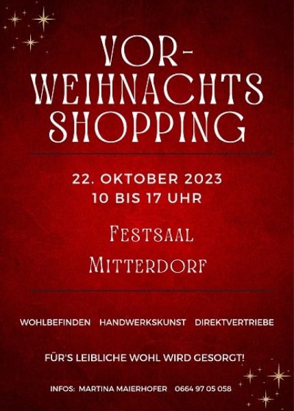 Vorweihnachtsshopping